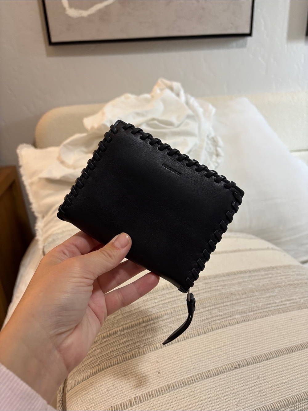 All Saints compact wallet